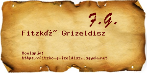 Fitzkó Grizeldisz névjegykártya